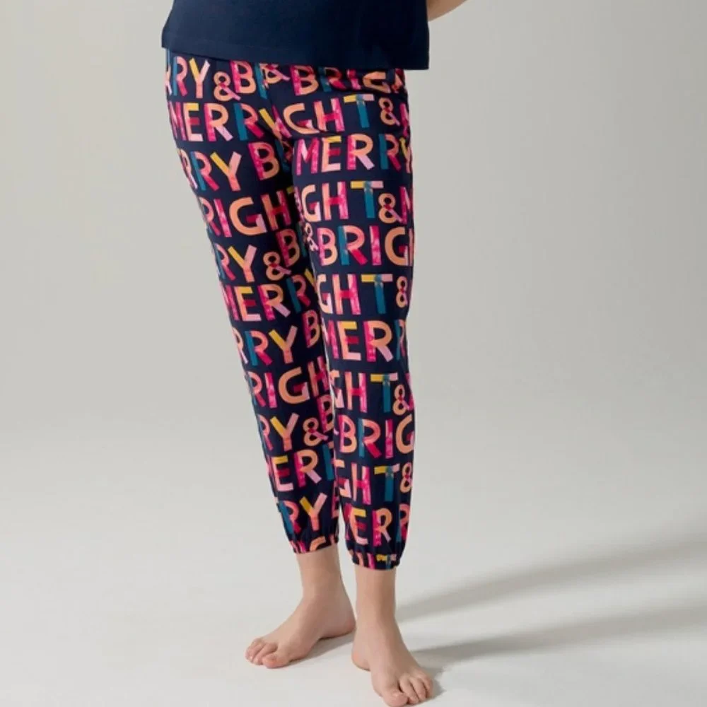 NWT Soma COOL NIGHTS Relaxed Banded Ankle Pajama Pants